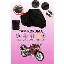 Dokaca Siyah Arka Çanta Uyumlu Kanuni Ruby 100 Uyumlu Motosiklet Brandası, Koruyucu Örtü