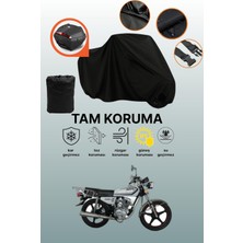 Dokaca Siyah Arka Çanta Uyumlu Kuba CG150 Uyumlu Motosiklet Brandası, Koruyucu Örtü