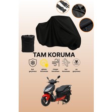 Dokaca Siyah Asya As 150 T Uyumlu Motor Branda, Koruyucu Örtü, Motosiklet Brandası