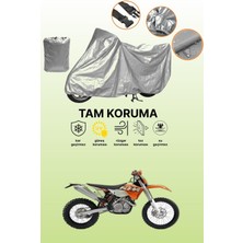 Dokaca Gri Ktm 400 Exc Uyumlu Motosiklet Brandası, Koruyucu Örtü, Motor Branda
