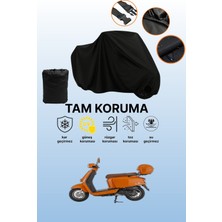Dokaca Siyah Mondial Virago 50 Uyumlu Motor Branda, Koruyucu Örtü, Motosiklet Brandası