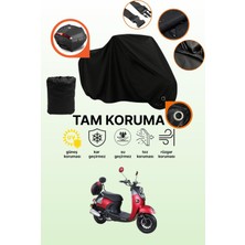 Dokaca Siyah Kilit ve Arka Çanta Uyumlu Kuba Trendy Xc 50 Uyumlu Motosiklet Brandası, Koruyucu Örtü