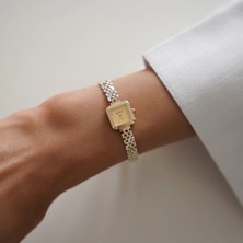 Altıntaş Geneve Disco Kordon Kare Kadran Altın Saat