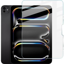 Wowacs Apple iPad Pro 11 Inç 2025 M5 (A3357-A3358) ile Uyumlu Temperli Kırılmaz Cam Ekran Koruyucu