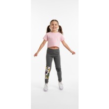 Gigi Giyim Hippie Baskılı Şardonlu Kız Çocuk Tayt