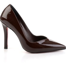 Bambi Kahve  Kadın Klasik Topuklu Ayakkabı K01614016798