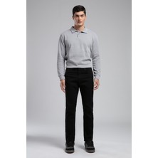 Lee Cooper Ricky Yüksek Bel Düz Kesim Düz Paça Siyah Erkek Jean Pantolon