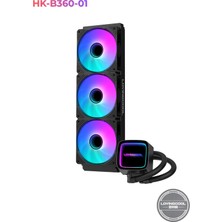 Lovıngcool Intel / Amd Destekli Argb Fanlı Infinite Panel Cpu Işlemci 360MM Sıvı Soğutma Sistemi