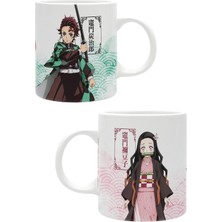 Toyaso Demon Slayer Iblis Keser Anime Çift Taraf Baskılı Beyaz Kupa Bardak