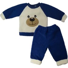 CNS Lacivert Ayıcıklı Peluş Eşofman Takımı