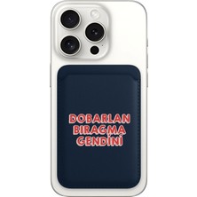 Nurdic iPhone 11 12 13 14 15 16 17 Pro Max Plus Air Magsafe Mıknatıslı Lacivert Kartlık Dobarlan