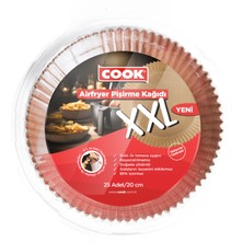 Cook Airfryer Pişirme Kağıdı Xxl 25'li