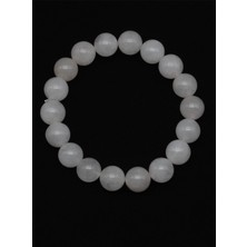 Taşmir Pembe Kuvars Doğal Taş Bileklik 10 mm Yuvarlak Kesim