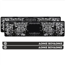 Appcity Mg Uyumlu Kişiye Özel Isimli Parlak Siyah Lüks Pleksi Plakalık (2 Adet)