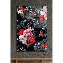 AR AJANS KANVAS TABLO Çiçeklerin Senfonisi Dekoratif Cam Tablo