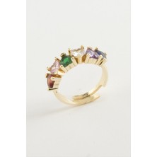 Gümüş Takıcım Kalp Zirkon Taşlı Yüzük