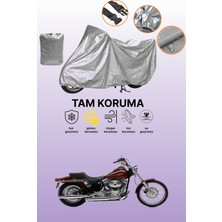 Dokaca Gri Harley-Davidson Softail Standard Fxstı Uyumlu Motosiklet Brandası, Koruyucu Örtü, Motor Branda