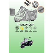 Dokaca Gri Kuba Km 100T-9 Uyumlu Motosiklet Brandası, Koruyucu Örtü, Motor Branda