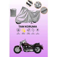 Dokaca Gri Yamaha Xvs 1100 Drag Star Uyumlu Motosiklet Brandası, Koruyucu Örtü, Motor Branda
