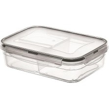 Adatak® 3 Bölmeli Kilitli Kapaklı 1 Litre Erzak Saklama Kabı LC-510