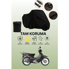 Dokaca Siyah Yuki G.usto 50 Uyumlu Motor Branda, Koruyucu Örtü, Motosiklet Brandası