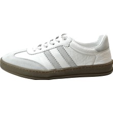 Onlo Ayakkabı S.89 Hakiki Deri Ortopedik Bağlı Casual Günlük Kadın Ayakkabı