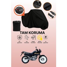 Dokaca Siyah Arka Çanta Uyumlu Honda Nx 650 Dominator Uyumlu Motosiklet Brandası, Koruyucu Örtü