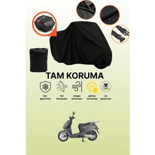 Dokaca Siyah Arka Çanta Uyumlu Mondial 125 Lavinia Pro Uyumlu Motosiklet Brandası, Koruyucu Örtü
