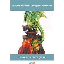Letsii Polyester Ejderha LED Işıklı Dekoratif Figür