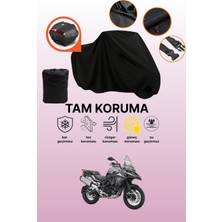 Dokaca Siyah Arka Çanta Uyumlu Rks TRK502 x Uyumlu Motosiklet Brandası, Koruyucu Örtü