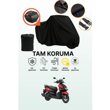 Dokaca Siyah Arka Çanta Uyumlu Yamaha SCR950 Uyumlu Motosiklet Brandası, Koruyucu Örtü