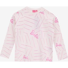 Barbie Baskılı Ekru Kız Çocuk T-Shirt BRB5WG-TST6204