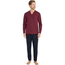 Kly Erkek Bordo Pijama Takımı 9225