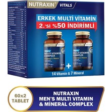 Seddar Collection Nutraxin Multivitamin Erkek 120 Tablet - 2.si % 50 Indirimli