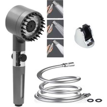 YMV Filtreli Masajlı Duş Başlığı Kopmaz Pvc Hortum Duş Banyo Seti 3lü Set