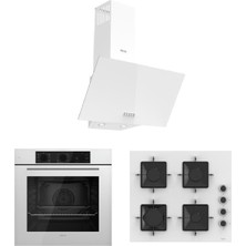 Ferre Flowart Serisi (QBL62CB-SS206-D087) Ankastre Set