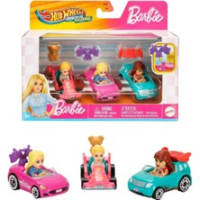 Nnstartshopping  JDG45 Hot Wheels Racerverse Barbie 3 Lü Araba Seti