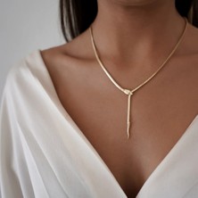 Altıntaş Minimal Bite Yılan Altın Zincir