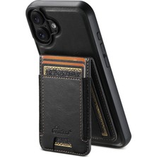 Teleplus iPhone 16 Plus Kılıf H17 2-1 Manyetik Mıknatıs Kartlıklı Kapak