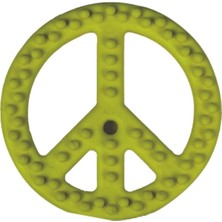 MCM Group Kedi Köpek Diş Temizleyici Kaşıyıcı Sert Silikon Tırtıklı Yüzeyli Pet Oyuncağı Peace Bone