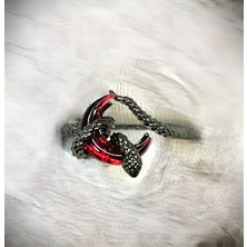 Dükkan Design Yılanlı Kanlı Ay Yüzük