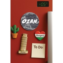 Nurdic Kişiye Özel Isim Yazılı Dekoratif Buzdolabı Ofis Ev Magneti Magnet Büyük Jumbo Boy DIZAYN19