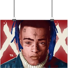 Vintage Gezegen Xxxtentacion Poster7 - Retro Duvar Dekoru