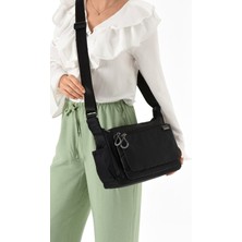 Rky Serenity Sanmorris Kadın 3 Gözlü Paraşüt Kumaş Ayarlanabilir Çapraz Askılı Çanta