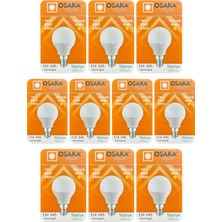 Avarson (10 adet) Osaka 7W (50W) Sarı IŞIK E14 DUYLU (Ince Duy) LED Mini Ampul