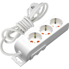 Matmel Ri Tech 3'lü Topraklı Grup Priz - 2 mt