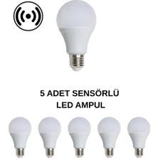 Cata CT-4259 Sensörlü LED Ampul 15W Beyaz Işık - 5’li Paket