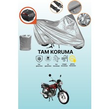 Dokaca Gri Arka Çanta Uyumlu Mondial 125 Mg Classic Uyumlu Motor Brandası, Koruyucu Örtü