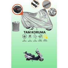 Dokaca Gri Arka Çanta Uyumlu Dorado Akida Cub 125 Uyumlu Motor Brandası, Koruyucu Örtü