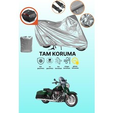 Dokaca Gri Arka Çanta Uyumlu Harley-Davidson Cvo Road King Uyumlu Motor Brandası, Koruyucu Örtü